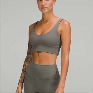 Lululemon Align Bra - Grey Sage & Dark Olive - Size 8